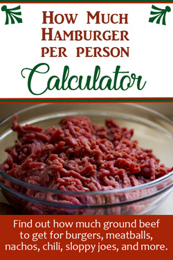 Pinterest Hamburger Calculator
